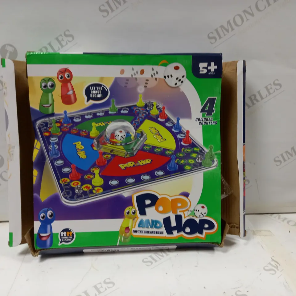 3 ASSORTED PRODUCTS TO INCLUDE; POP AND HOP POP THE DICE AND RUN, BINGO 90 NUMBER AND MUSICAL FLOOR PUZZLE