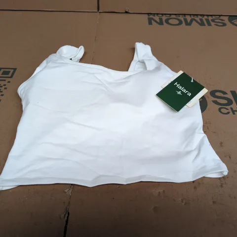 HALARA WHITE SPORTS BRA - SIZE S
