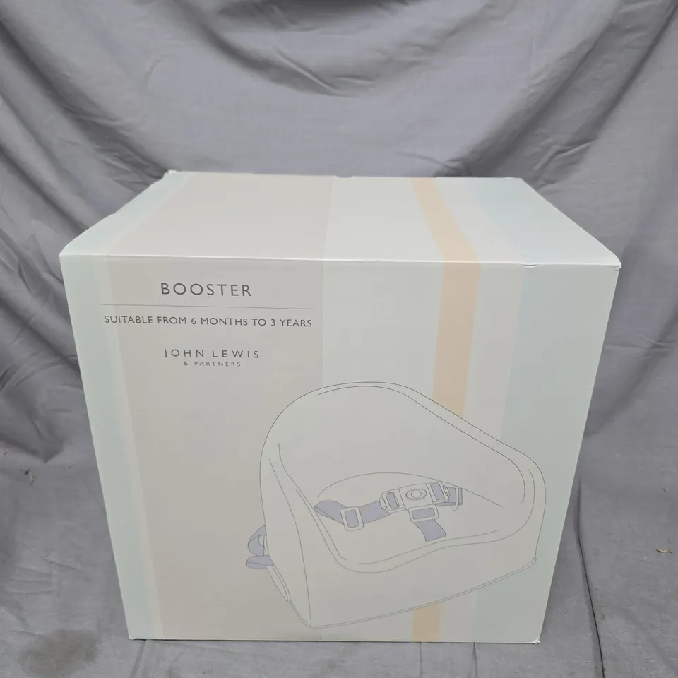 JOHN LEWIS BOOSTER SEAT (6 MONTHS–3 YEARS)