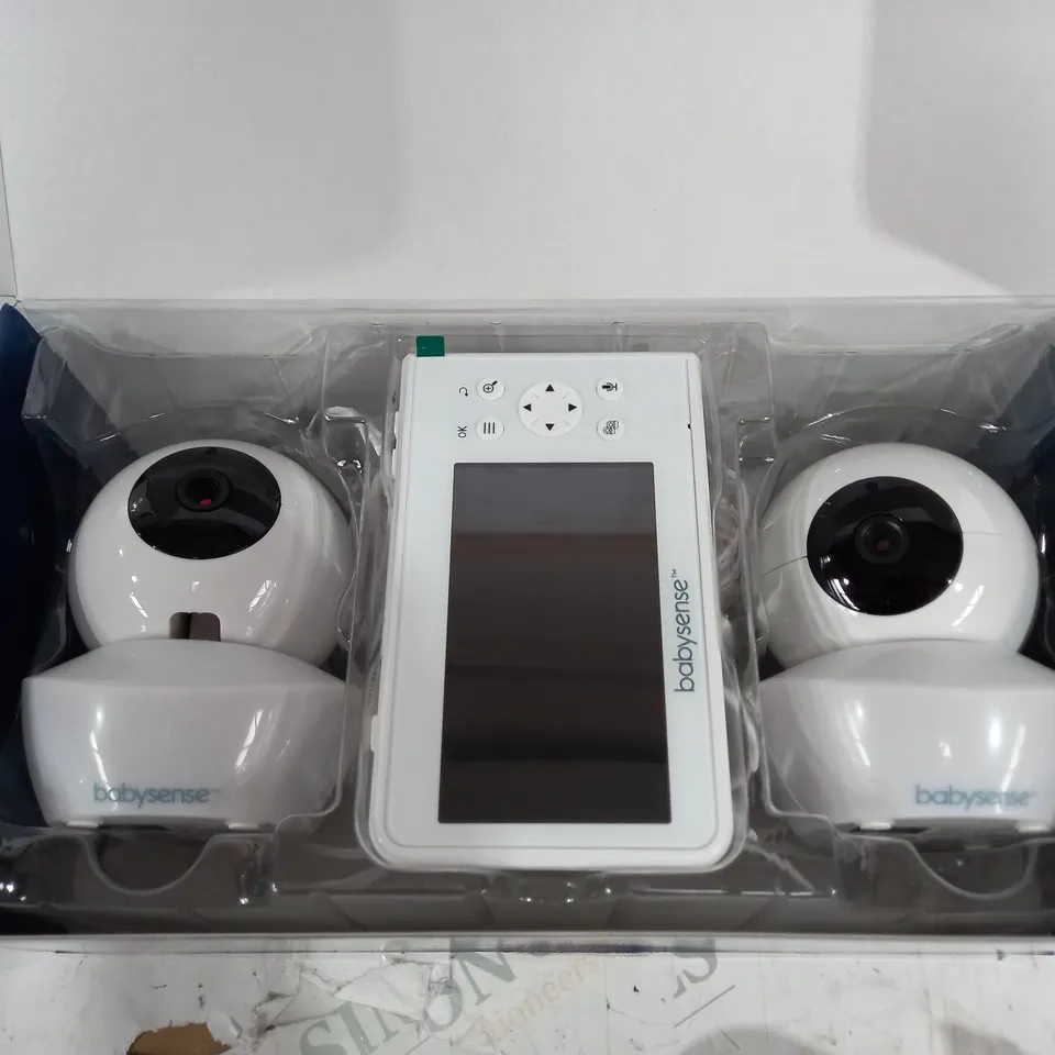 BOXED BABYSENSE V43 SPLIT SCREEN VIDEO BABY MONITOR