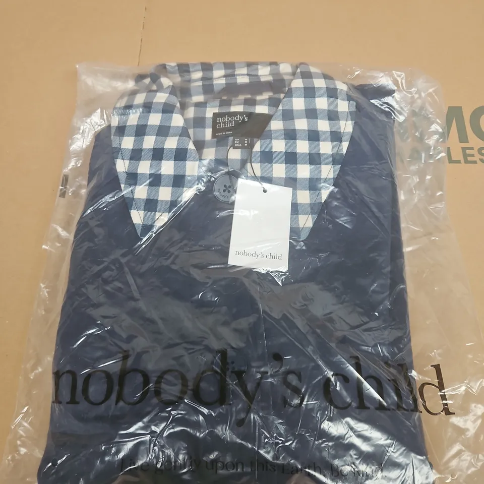 BAGGED NOBODYS CHILD CONTRAST DIOLA CAR COAT - SIZE M