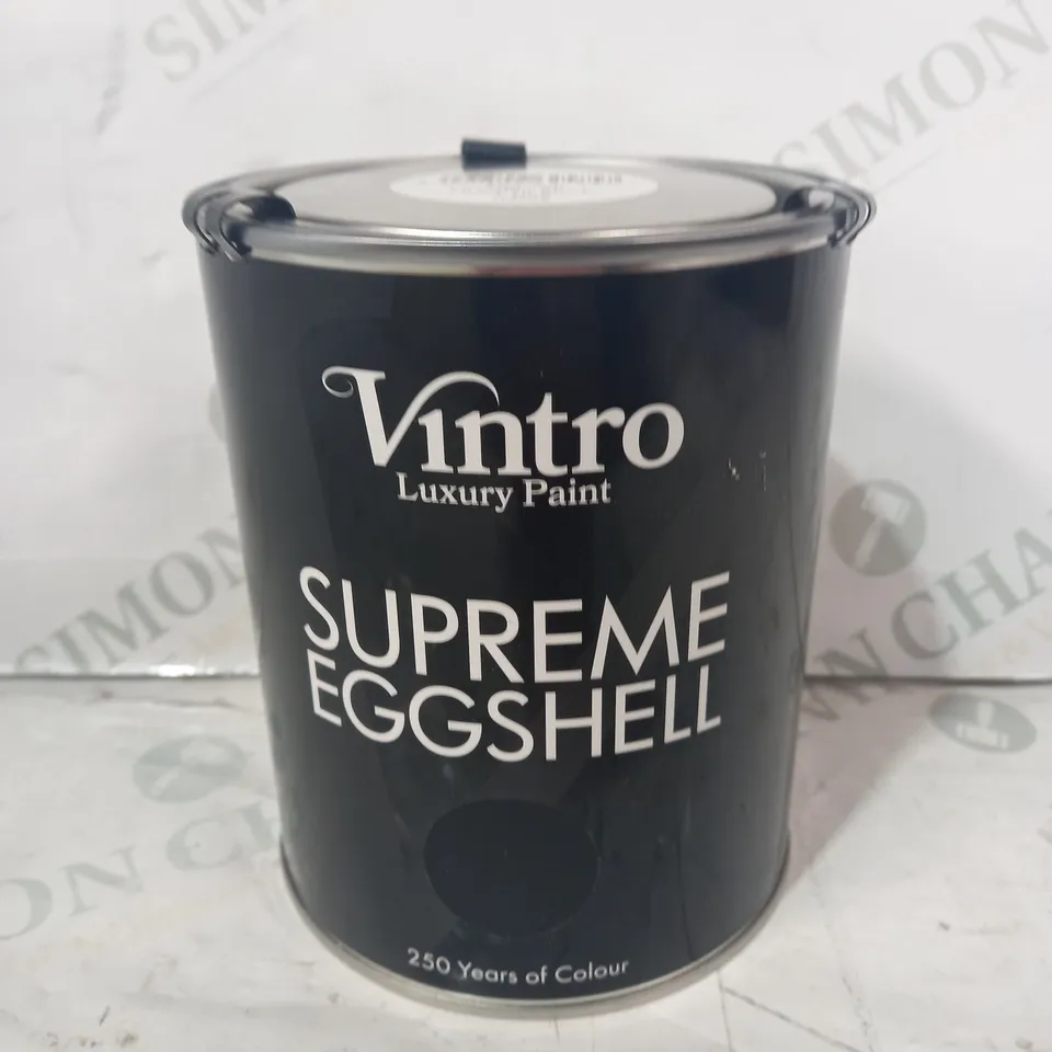 VINTRO LUXURY PAINT - SUPREME EGGSHELL - VICTORIAN BLACK (1L)