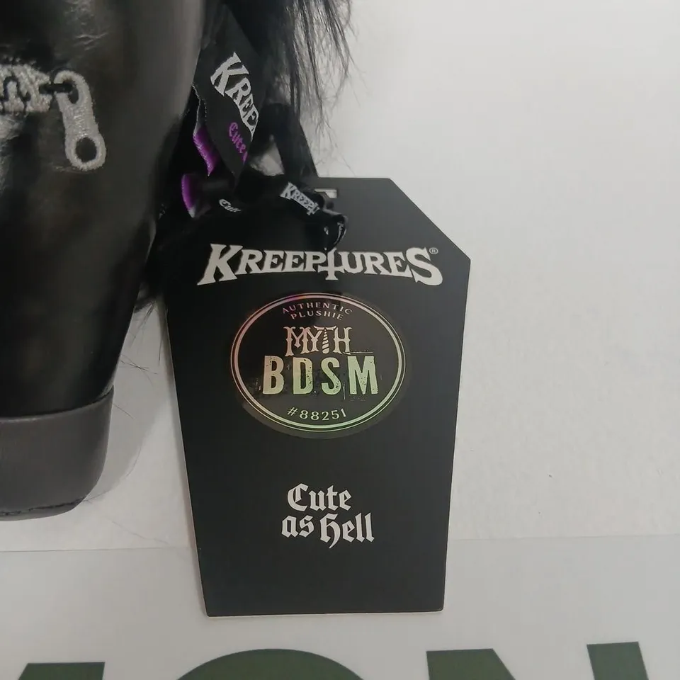 BRAND NEW KILLSTAR KREEPHURES MYTH BDSM PLUSH TOY – BLACK (CUTE AS HELL)
