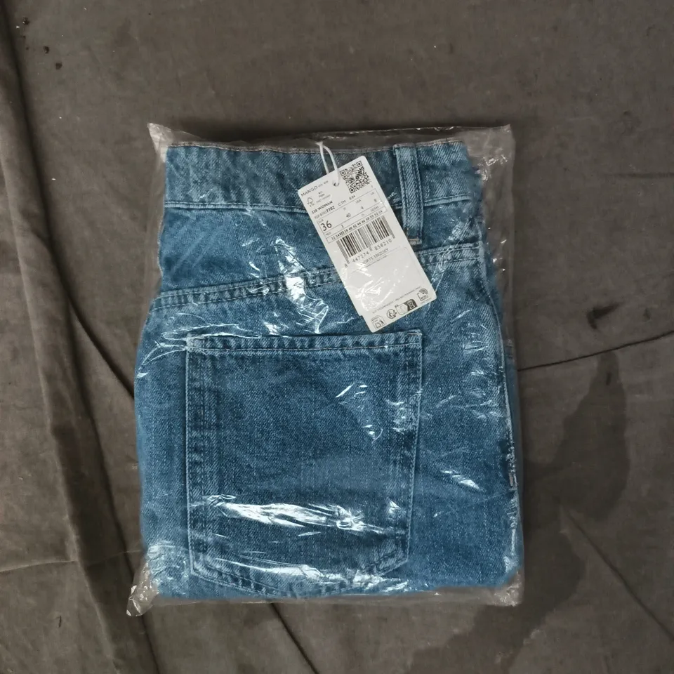MANGO 330 DENIM SHORTS IN BLUE SIZE UK 8