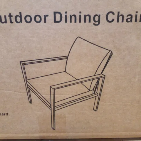 BOXED FARINI OUTDOOR DINING CHAIRS - DARK GRAY