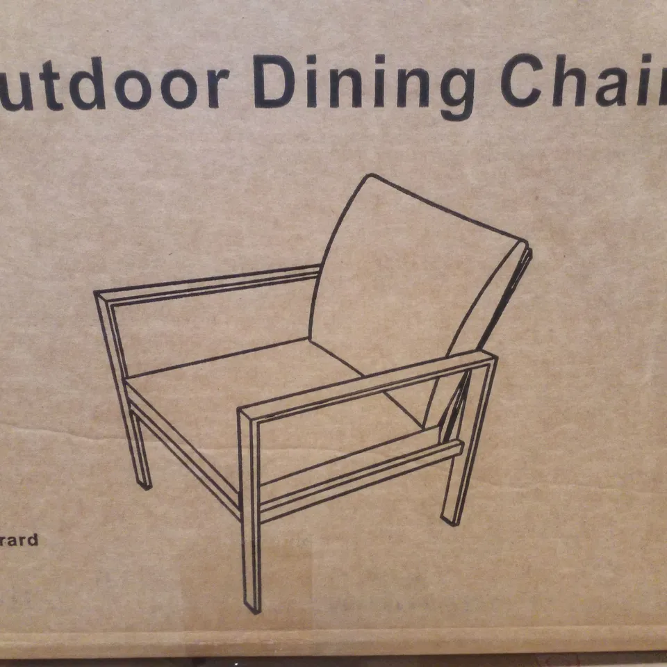 BOXED FARINI OUTDOOR DINING CHAIRS - DARK GRAY