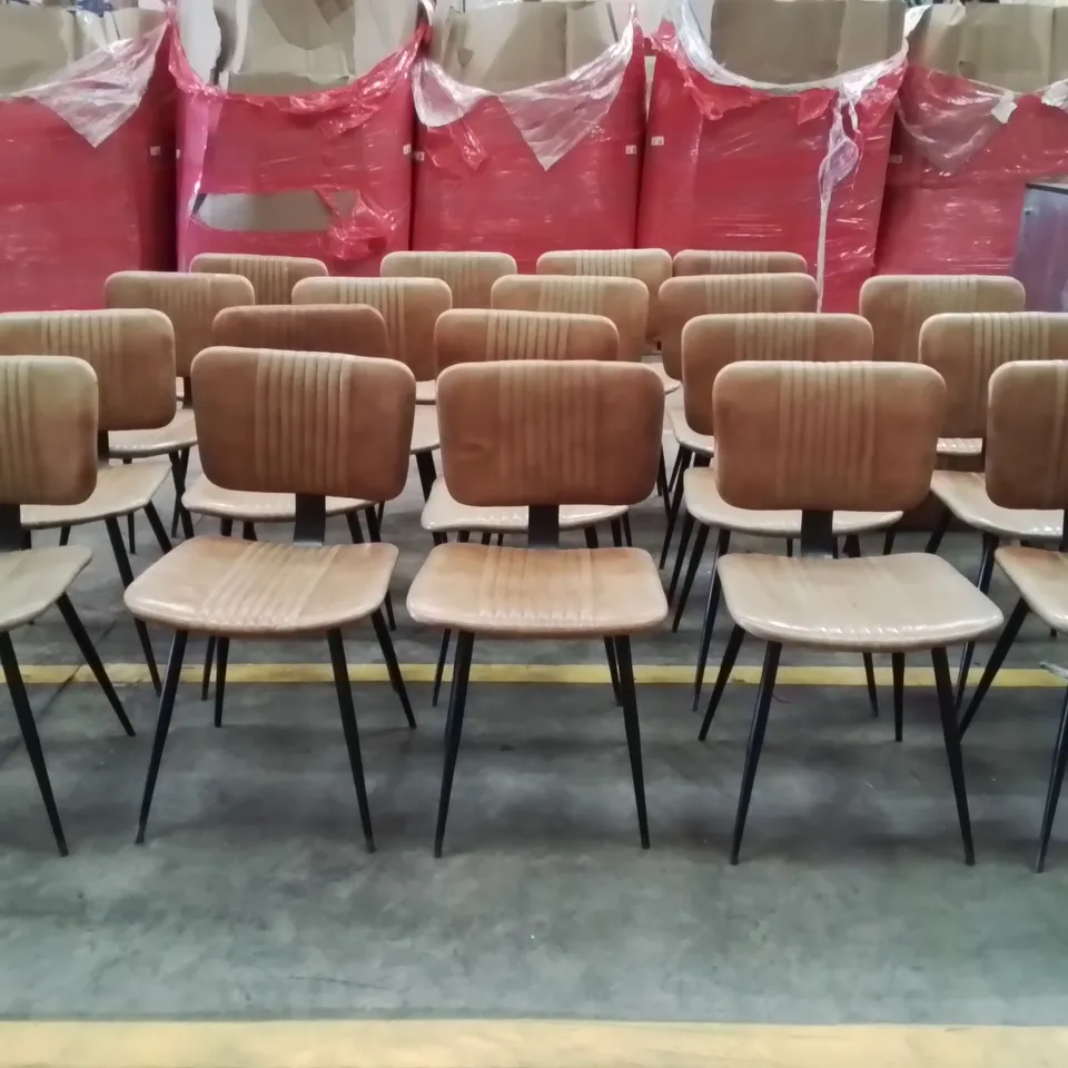 20x COMMERCIAL FAUX LEATHER RESTAURANT CHAIRS 