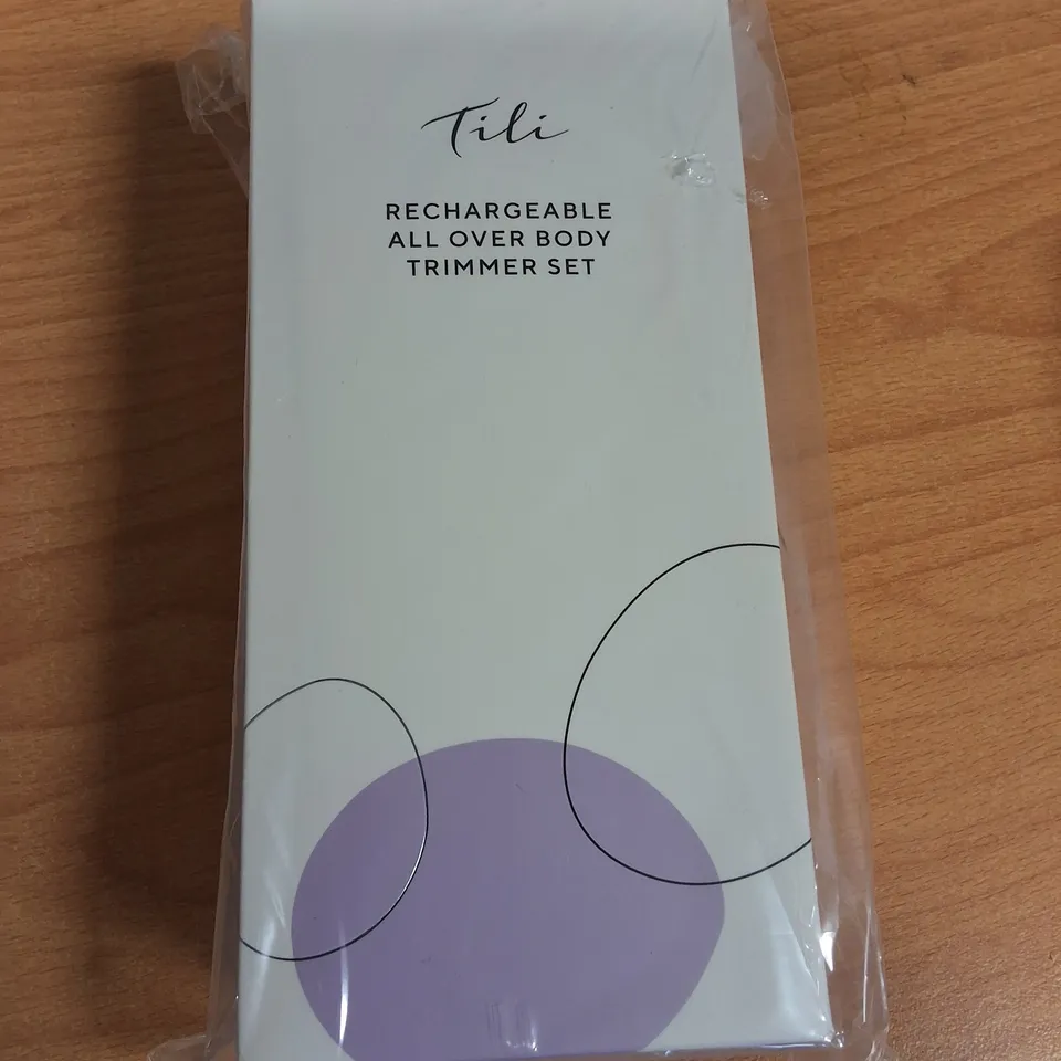 LOT OF 30 BRAND NEW TILI RECHARGABLE ALL OVER BODY TRIMMERS SETS