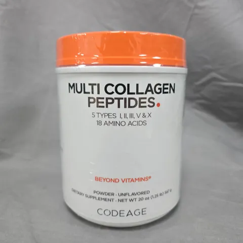 CODEAGE MULTI COLLAGEN PEPTIDES – UNFLAVOURED DIETARY SUPPLEMENT POWDER, 20 OZ