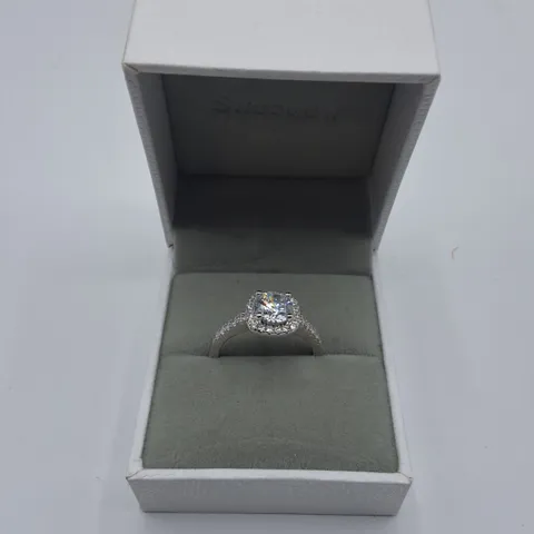 PAIR OF SWEETJEW 1.2CT CUBIC ZIRCONIA RINGS
