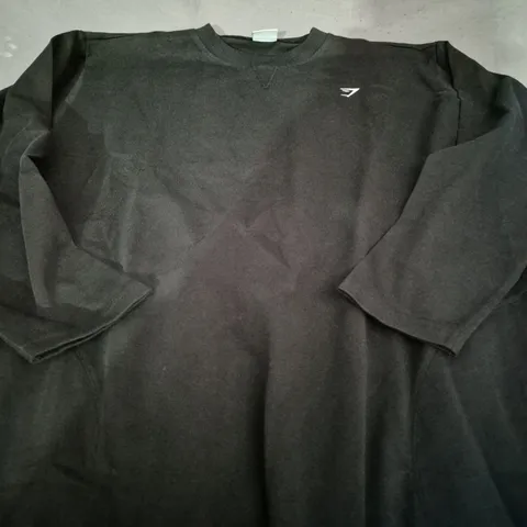 GYMSHARK BLACK SWEATSHIRT - XL