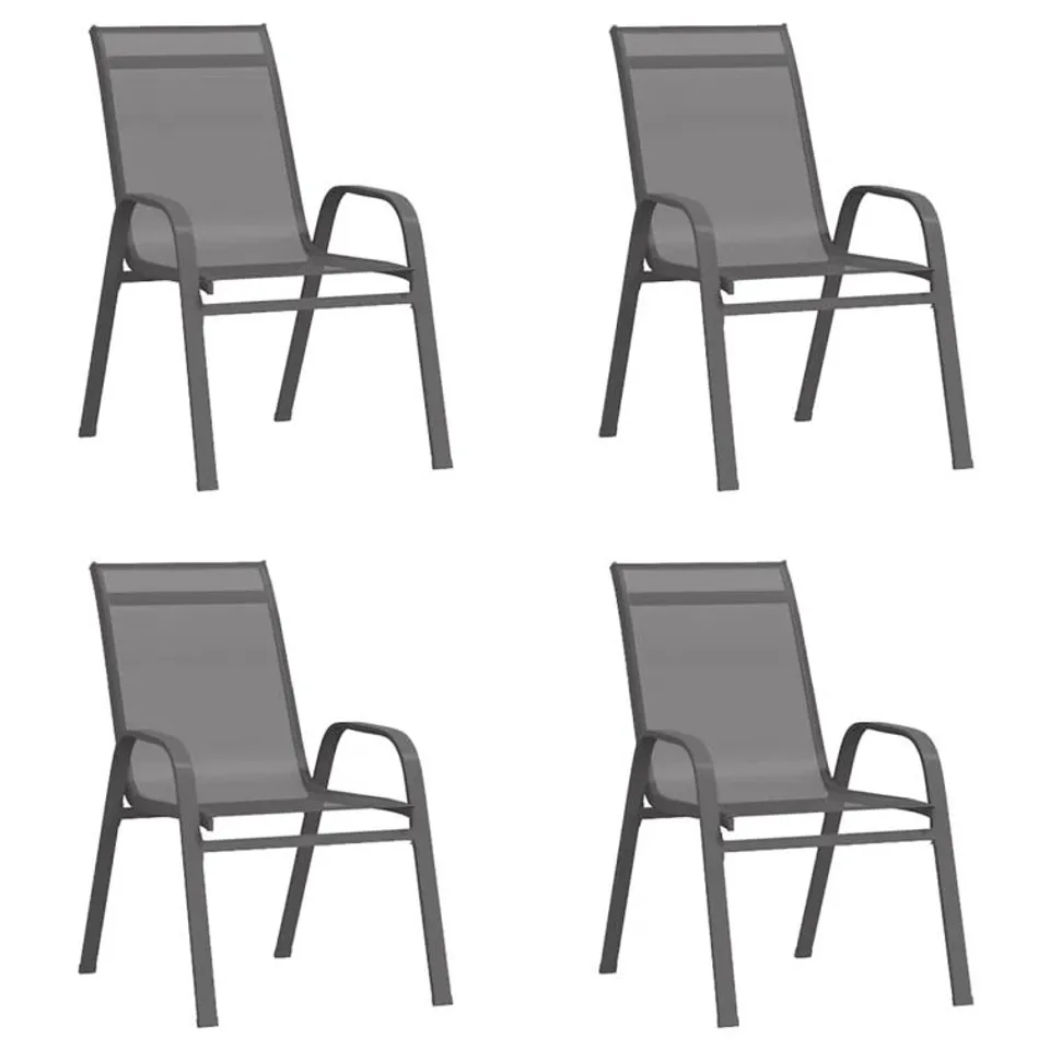 BOXED LANIKAI STACKING PATIO DINING ARMCHAIRS - SET OF 4 (1 BOX)