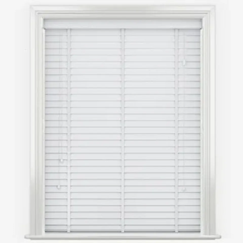 BOXED FAUXWOOD TAPE BLIND