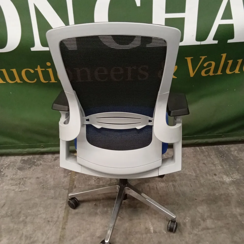 MESH BACK OFFICE CHAIR - BLACK/BLUE