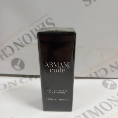 BOXED AND SEALED ARMANI CODE EAU DE TOILETTE GIORGIO ARMANI 15ML