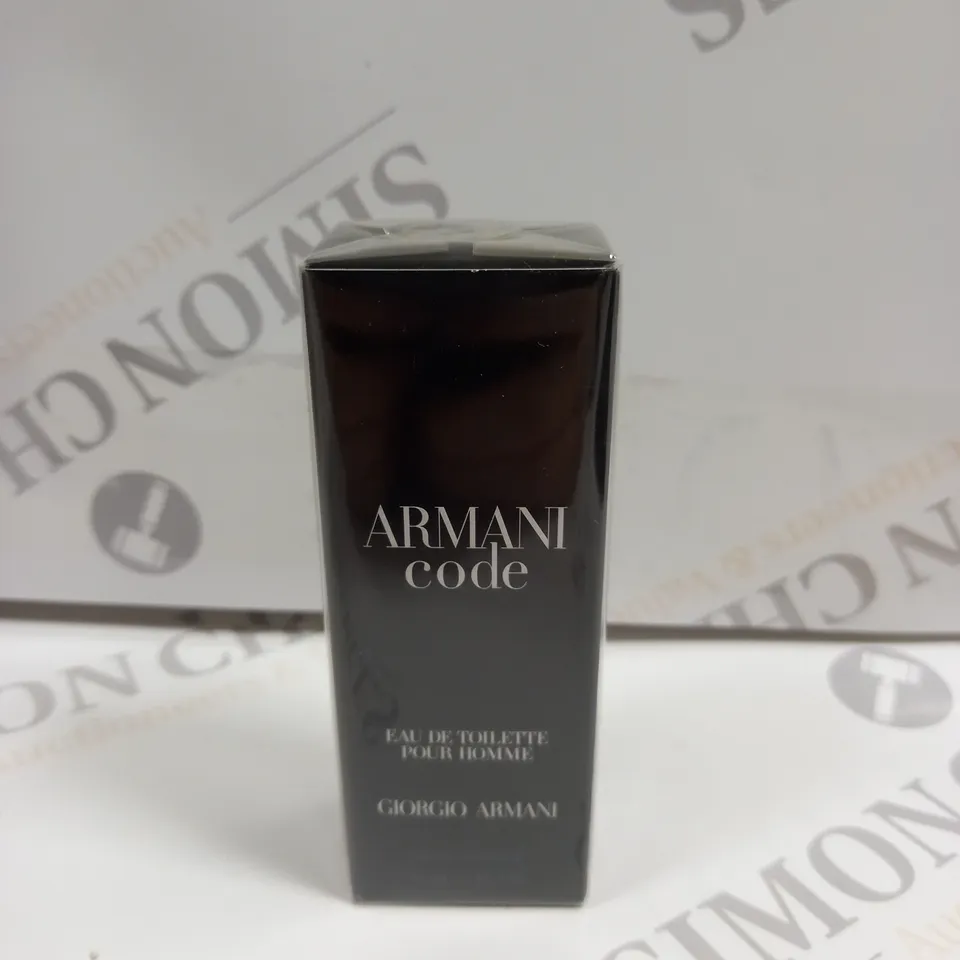 BOXED AND SEALED ARMANI CODE EAU DE TOILETTE GIORGIO ARMANI 15ML
