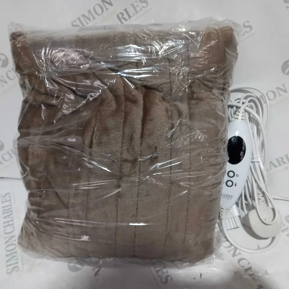 COZEE HOME HEATED BLANKET IN TAUPE