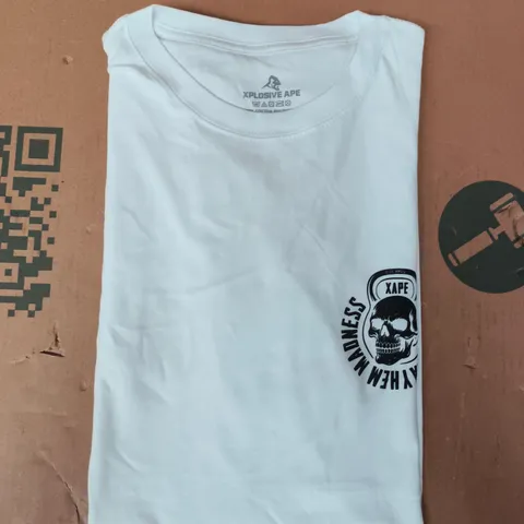 XPLOSIVE APE SHORT SLEEVE T-SHIRT IN WHITE SIZE 2XL
