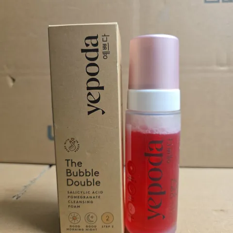 BOXED YEPODA THE BUBBLE DOUBLE SALICYLIC ACID POMEGRANATE CLEANSING FOAM - 120ML