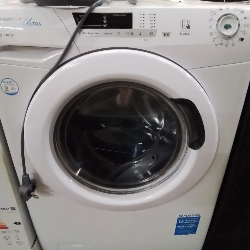 CANDY ULTRA FREESTANDING WASHING MACHINE IN WHITE - (HCU1482DE/1-80)