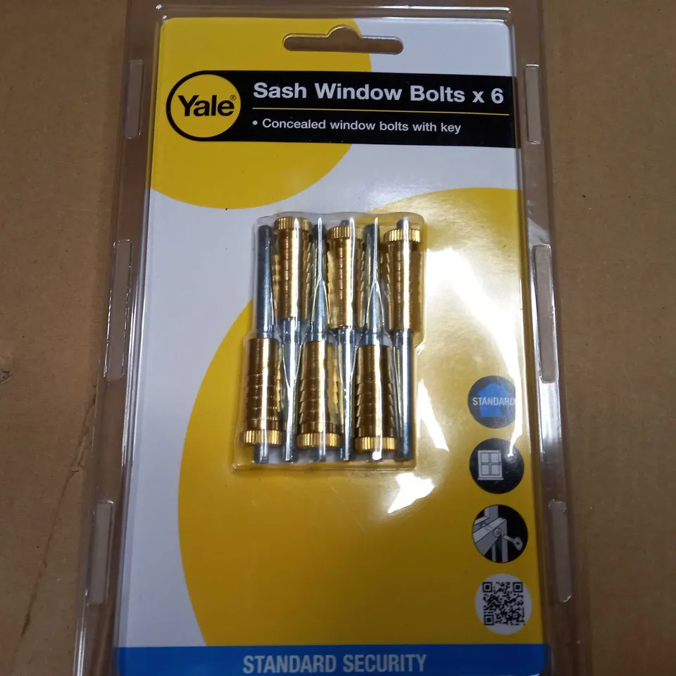 BOXED YALE SASH WINDOW BOLTS X 6