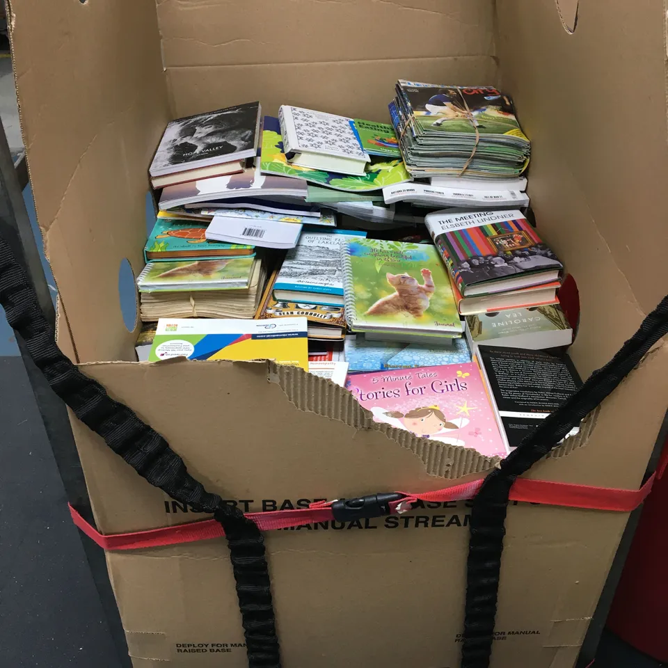 CAGE OF ASSORTED FICTION AND NON-FICTION BOOKS 