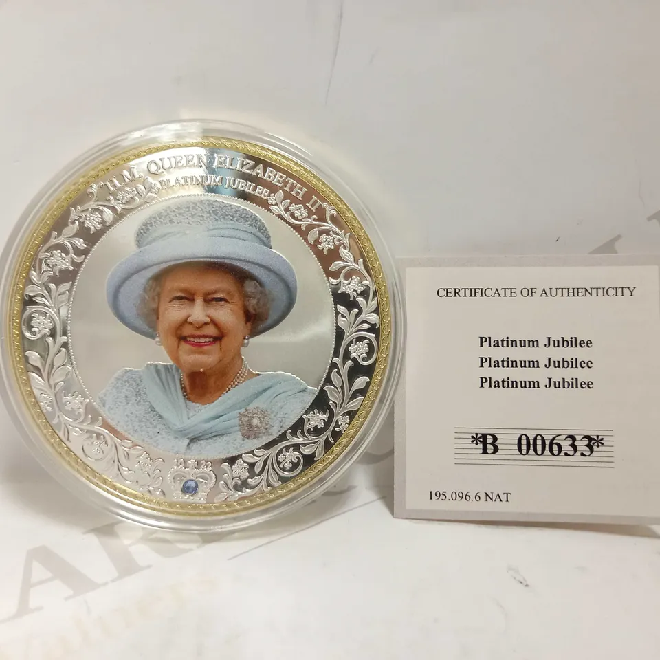 PLATINUM JUBILEE 1952 COMPLETE EDITIONS GOLD PLATED COIN 