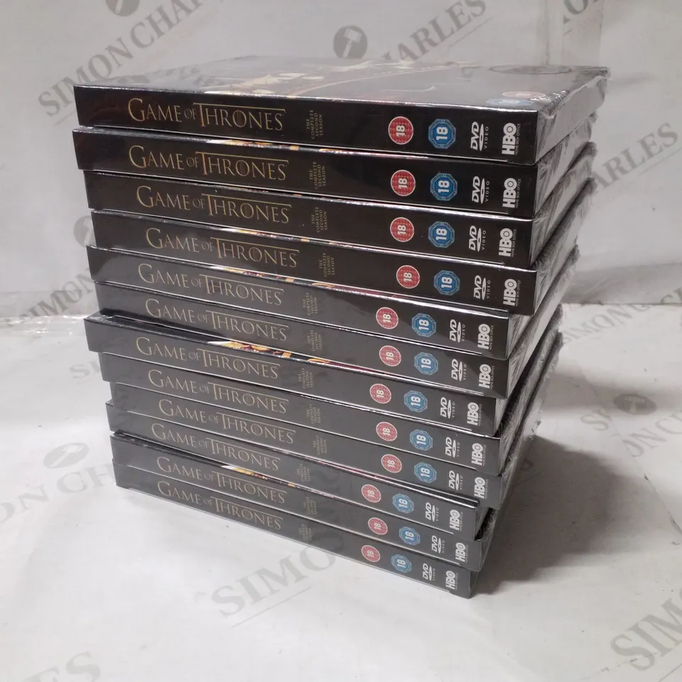 LOT OF 12 COPIES OF GAME OF THRONES SEASON 2