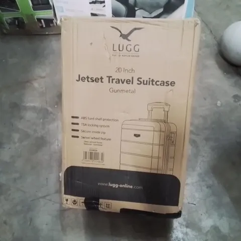 BOXED LUGG - 20INCH JETSET TRAVEL SUITCASE GUNMETAL