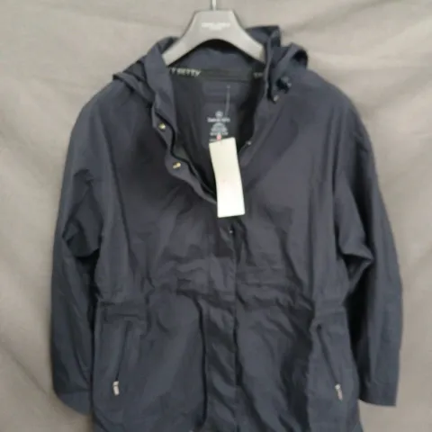 SWEATY BETTY LONDON WOMEN'S WATERPROOF PARKA – XL, FRENCH NAVY BLUE