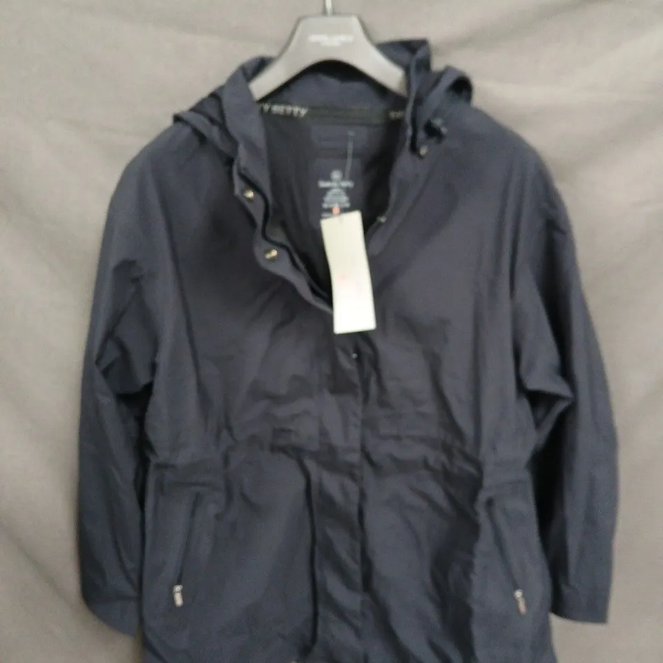 SWEATY BETTY LONDON WOMEN'S WATERPROOF PARKA – XL, FRENCH NAVY BLUE