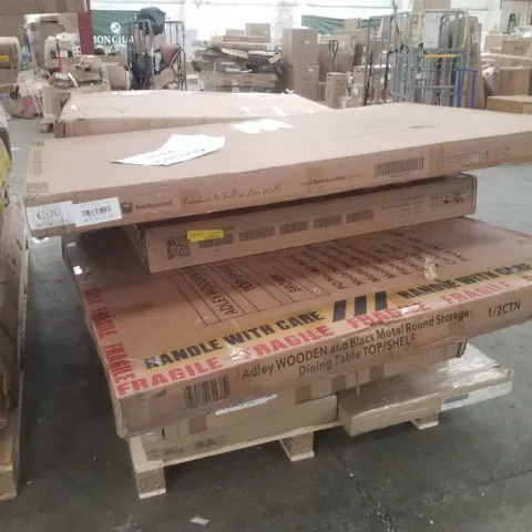 PALLET CONTAINING ASSORTED FLATPACK FURNITURE PARTS