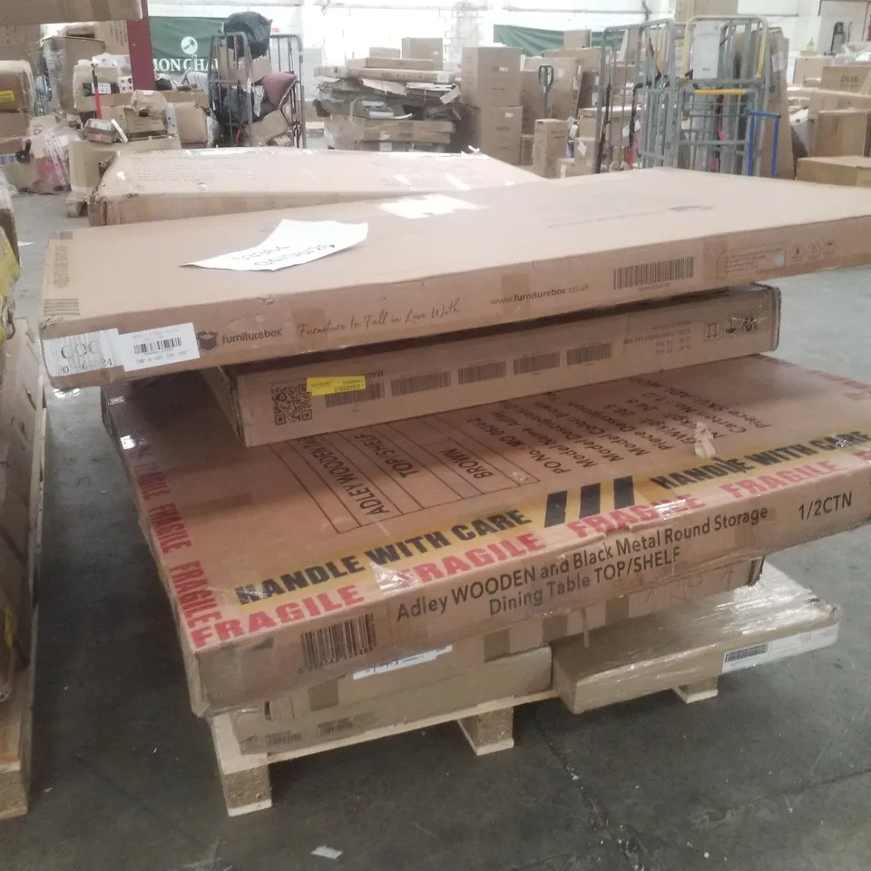 PALLET CONTAINING ASSORTED FLATPACK FURNITURE PARTS