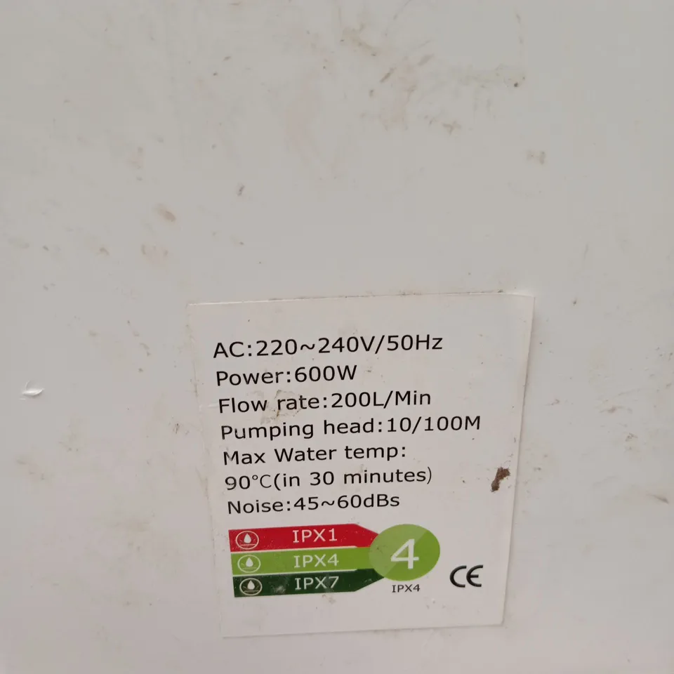 SANITARY MACERATOR WASTE PUMP SYSTEM (3 INLETS), 600W, 220–240V, 200 L/MIN