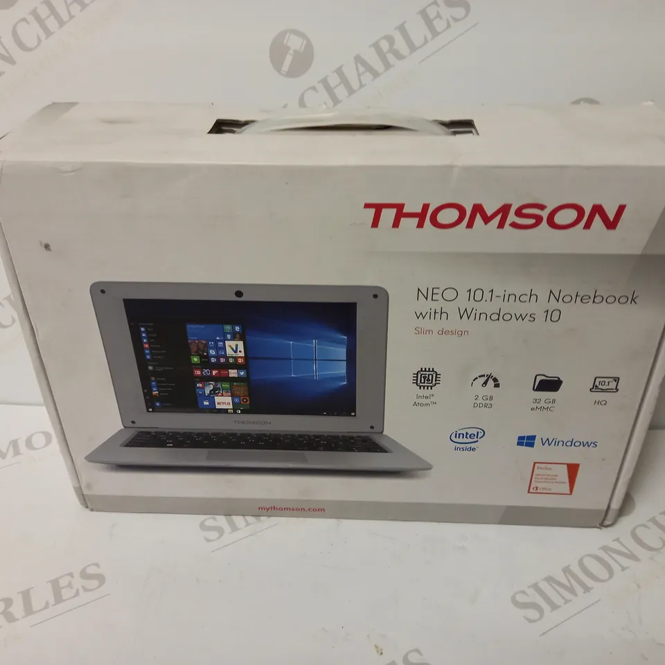 THOMPSON NEO 10.1" NOTEBOOK WITH WINDOWS 10, WHITE 