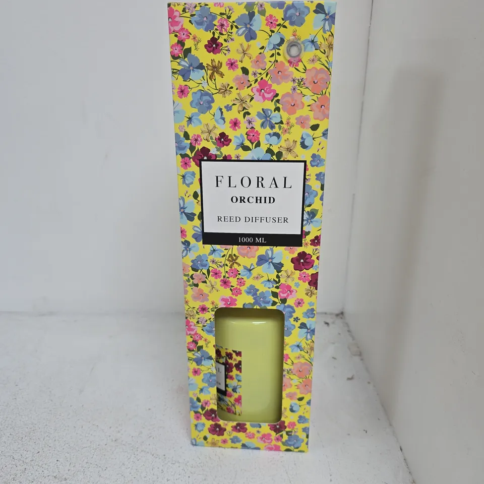 BOXED FLORAL ORCHID REED DIFFUSER (1000ML) - COLLECTION ONLY