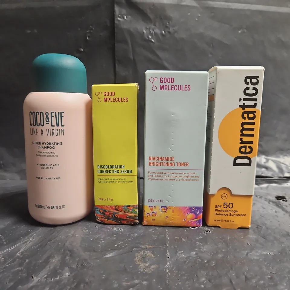 APPROXIMATELY 10 ASSORTED COSMETIC ITEMS TO INCLUDE DERMATICA, GOOD MOLECULES, ETC - COLLECTION ONLY