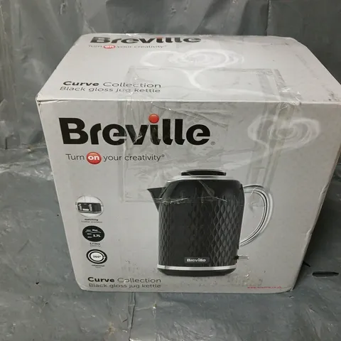 BOXED BREVILLE CURVE COLLECTION KETTLE IN BLACK