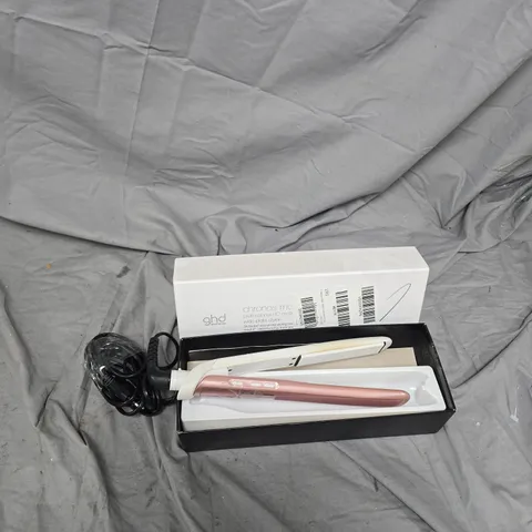 GHD CHRONOS MAX WIDE PLATE HAIR STYLER – PINK, BOXED MISSING PARTS 