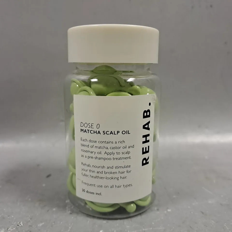 REHAB. DOSE 0 MATCHA SCALP HAIR OIL (30 DOSES INCL)