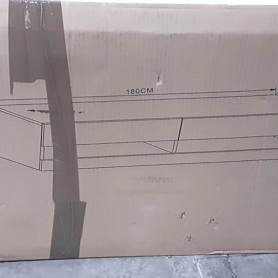 BOXED GALICIA 180 CM WALL TV UNIT WITH LED IN GREY 