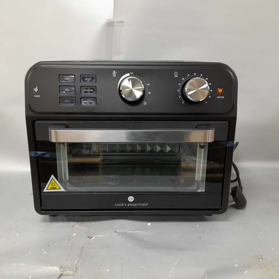 BOXED COOK'S ESSENTIAL 21-LITRE AIRFRYER OVEN IN BLACK