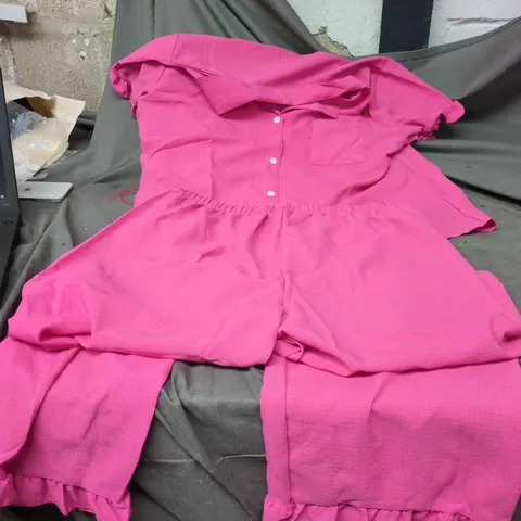 WOMENS MATCHIN PANTS AND SHIRT SET SIZE XL