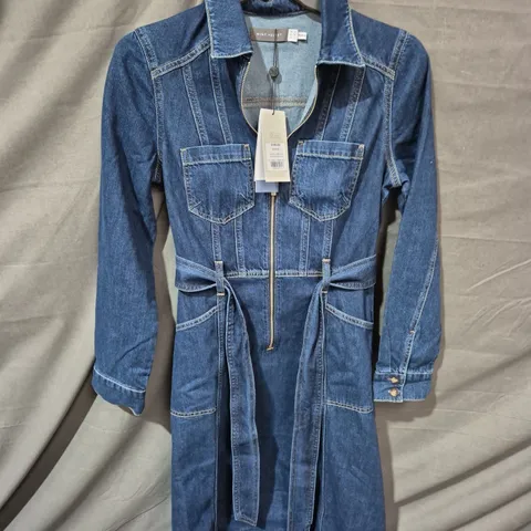 MINT VELVET DENIM DRESS – WOMEN’S, BLUE - SIZE 10