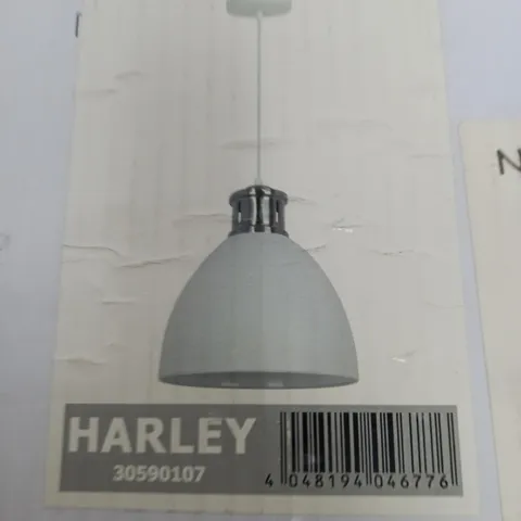 BOXED NINO HARLEY 1-LIGHT BOWL PENDANR - WHITE
