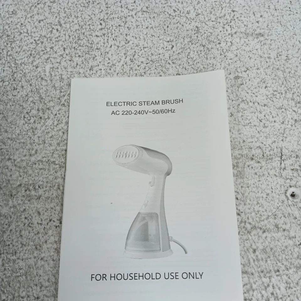 ELECTRIC STEAM BRUSH – 220-240V, FOR HOUSEHOLD USE ONLY