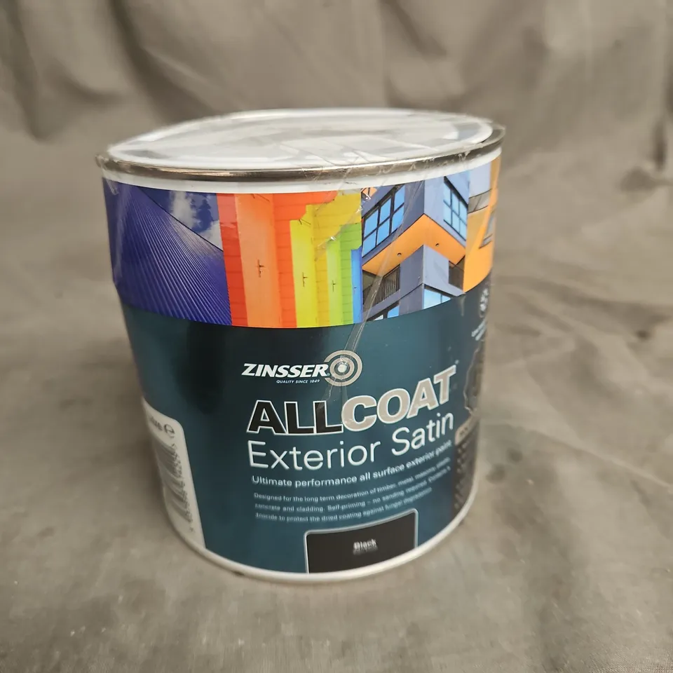 ZINSSER ALLCOAT EXTERIOR (SATIN FINISH) SOLVENT BASED 1LT - BLACK