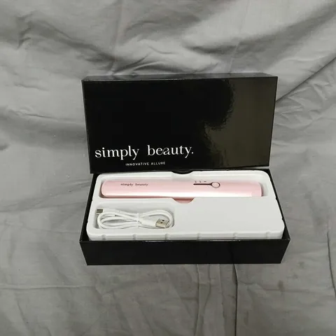 SIMPLY BEAUTY CORDLESS COMPACT HAIR STRAIGHTENER – PINK
