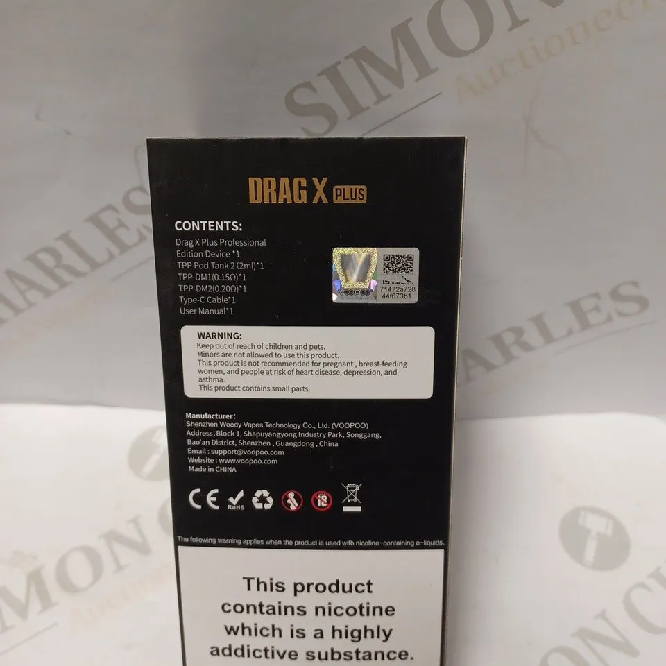 VOOPOO DRAG X PLUS - SILVER+GREY