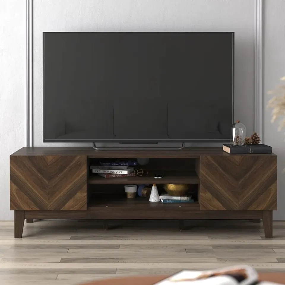 BOXED CARTWRIGHT TV STAND FOR TVS UP TO 60"